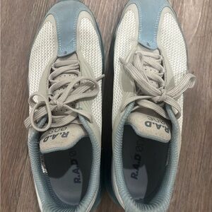 RA.D8 Men's Athletic Sneakers - Light Blue and White